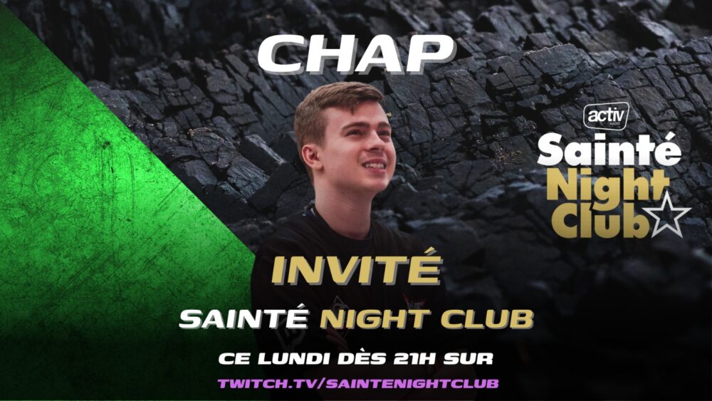 📺 Sainté Night Club : votre thérapie hebdomadaire en live à 21h avec un invité de marque !