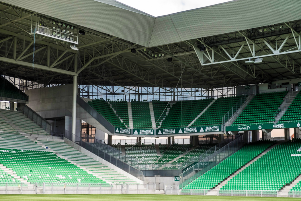 ⚠️ Geoffroy-Guichard sera amputé d'une tribune pendant plusieurs semaines !