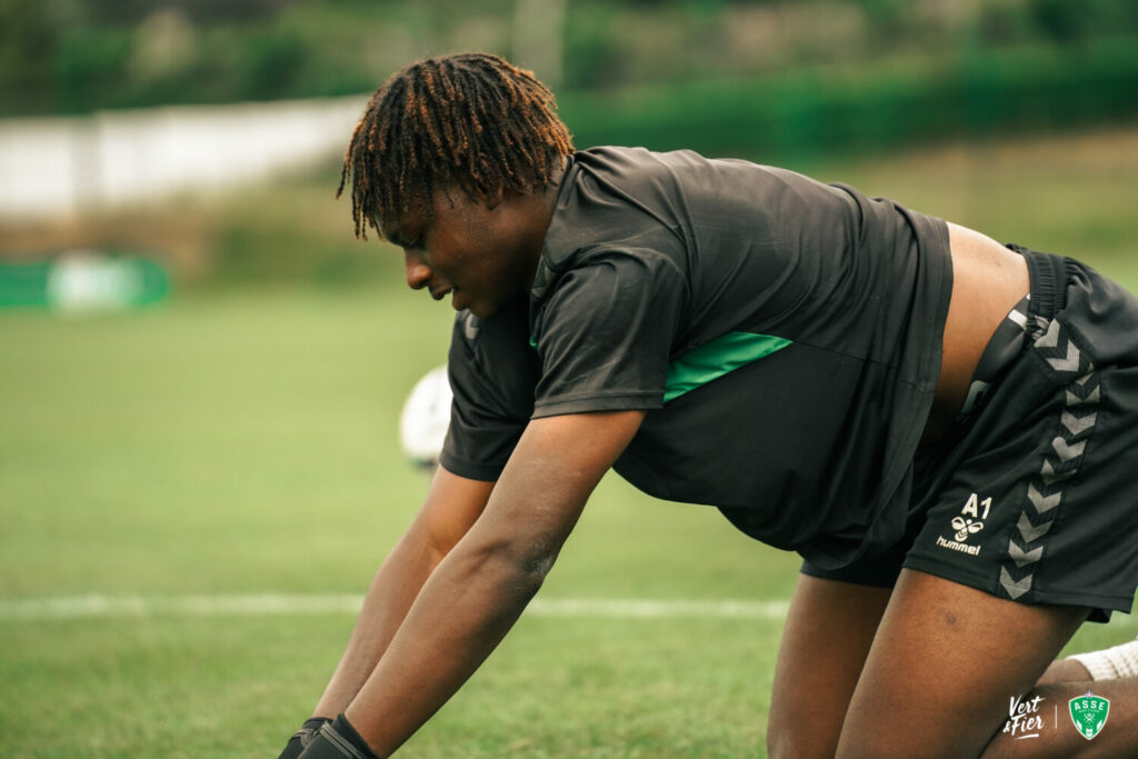 Issiaka Toure à l'entrainement