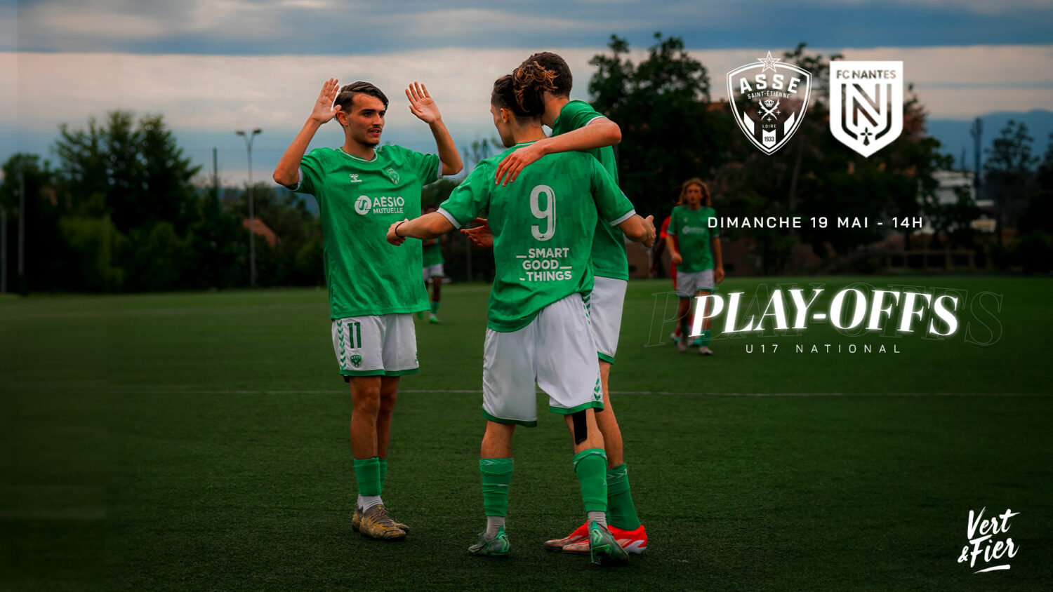 🔴 Live playoff U17 : Le quart de finale entre l'ASSE et Nantes !